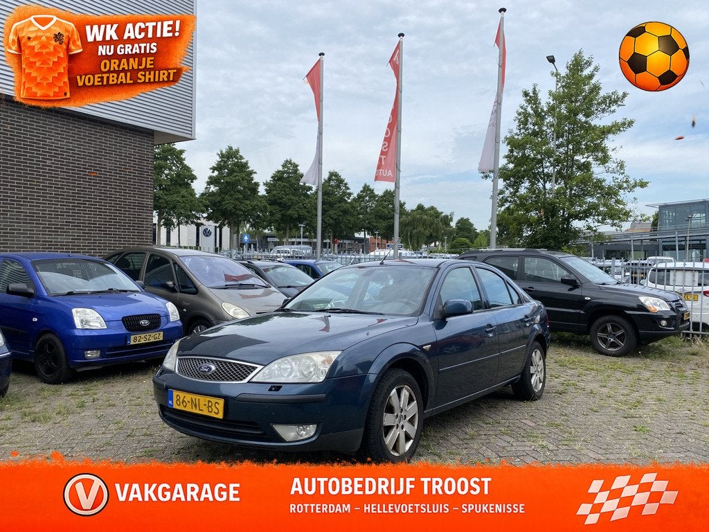 Ford Mondeo 1.8-16V First Edition,APK 07-08-2026,Climate&Cru, Auto's, Ford, Stof, Gebruikt, Metallic lak, 4 cilinders
