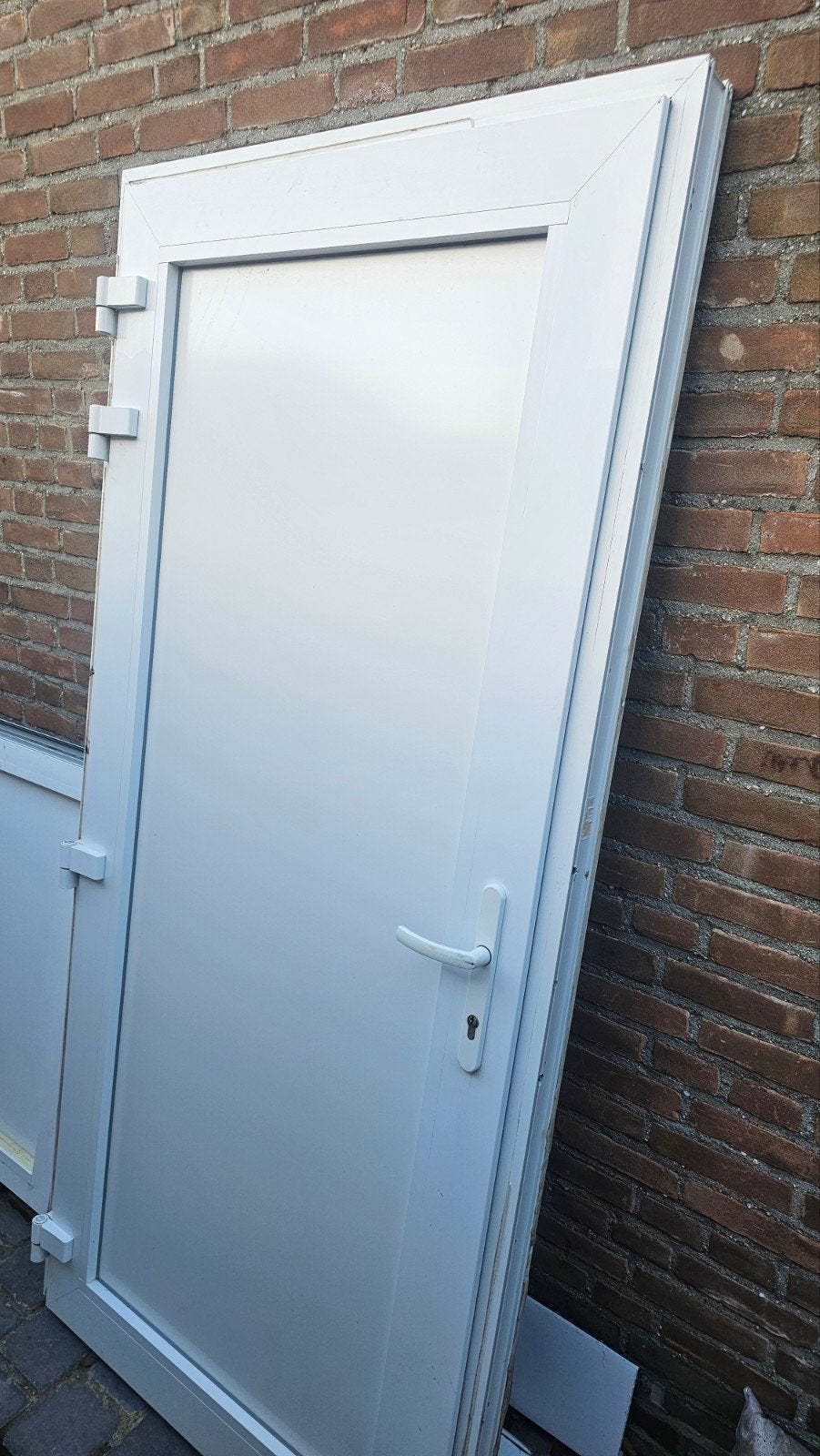 zware loopdeur volpaneeldeur achterdeur tuindeur kunststof, Kunststof, 80 tot 100 cm, Ophalen of Verzenden, 200 tot 215 cm