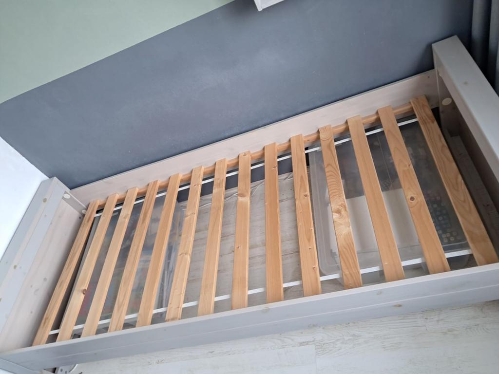 Woood bed Dennis, Huis en Inrichting, Slaapkamer | Bedden, Ophalen, Gebruikt, 90 cm, Eenpersoons