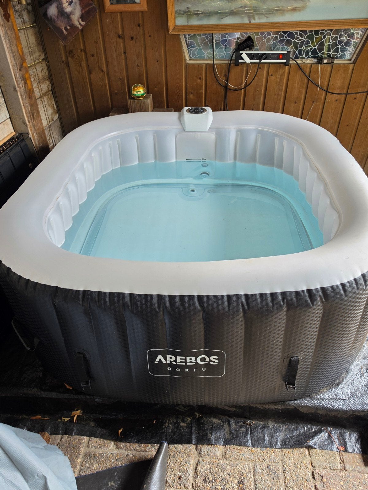 opblaasbare jacuzi, Tuin en Terras, Bubbelbaden en Hottubs, Ophalen, Zo goed als nieuw
