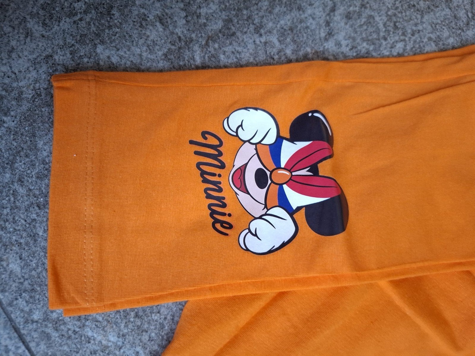 Minnie Mouse Legging Oranje Maat 140/146 Koningsdag, Ophalen of Verzenden, Nieuw