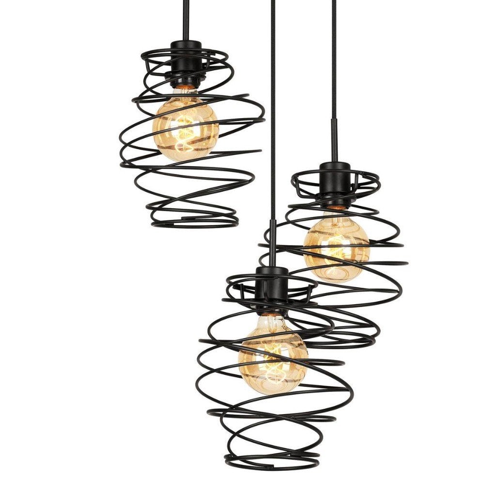 Briloner Trimo 4870-035 hanglamp zwart 3xE27 NIEUW, Ophalen of Verzenden, Nieuw, Metaal, Modern
