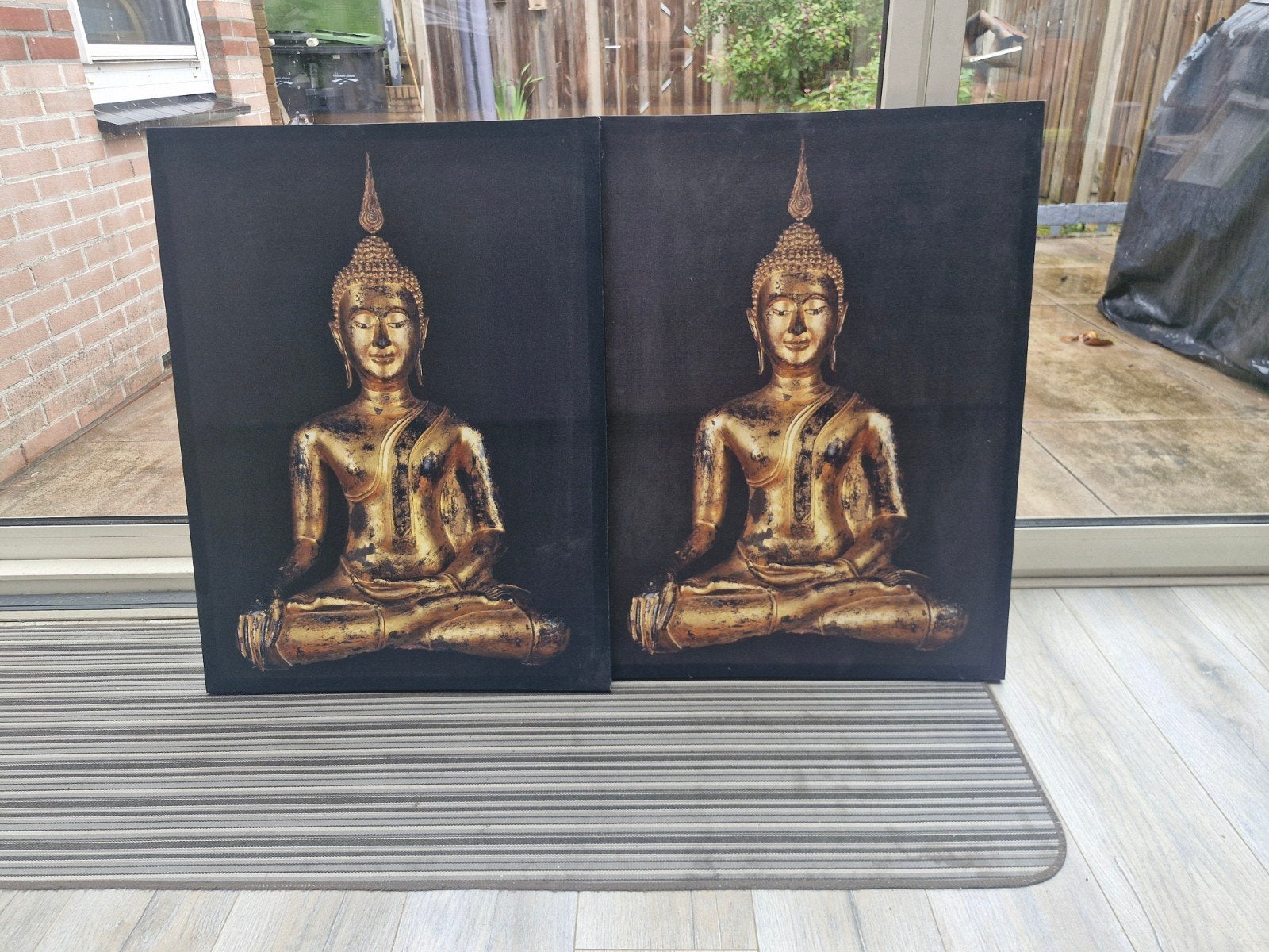 Boedha canvas 2x, Ophalen, Onbekend, Zo goed als nieuw, Onbekend