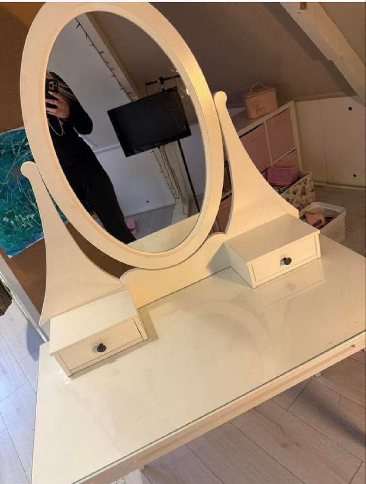 Make-up tafel, Huis en Inrichting, Tafels | Kaptafels, Ophalen, Zo goed als nieuw, 50 tot 100 cm, Minder dan 100 cm