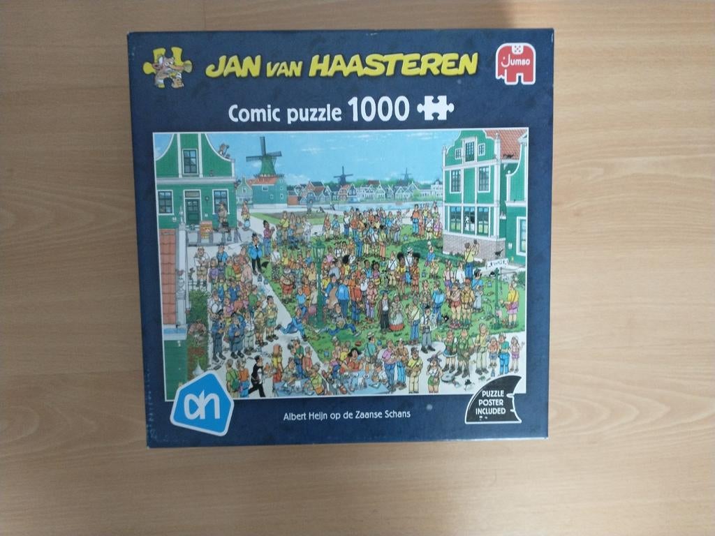 Jan van Haasteren puzzel de Zaanse Schans 1000 stuks, Hobby en Vrije tijd, Ophalen of Verzenden, 500 t/m 1500 stukjes, Zo goed als nieuw