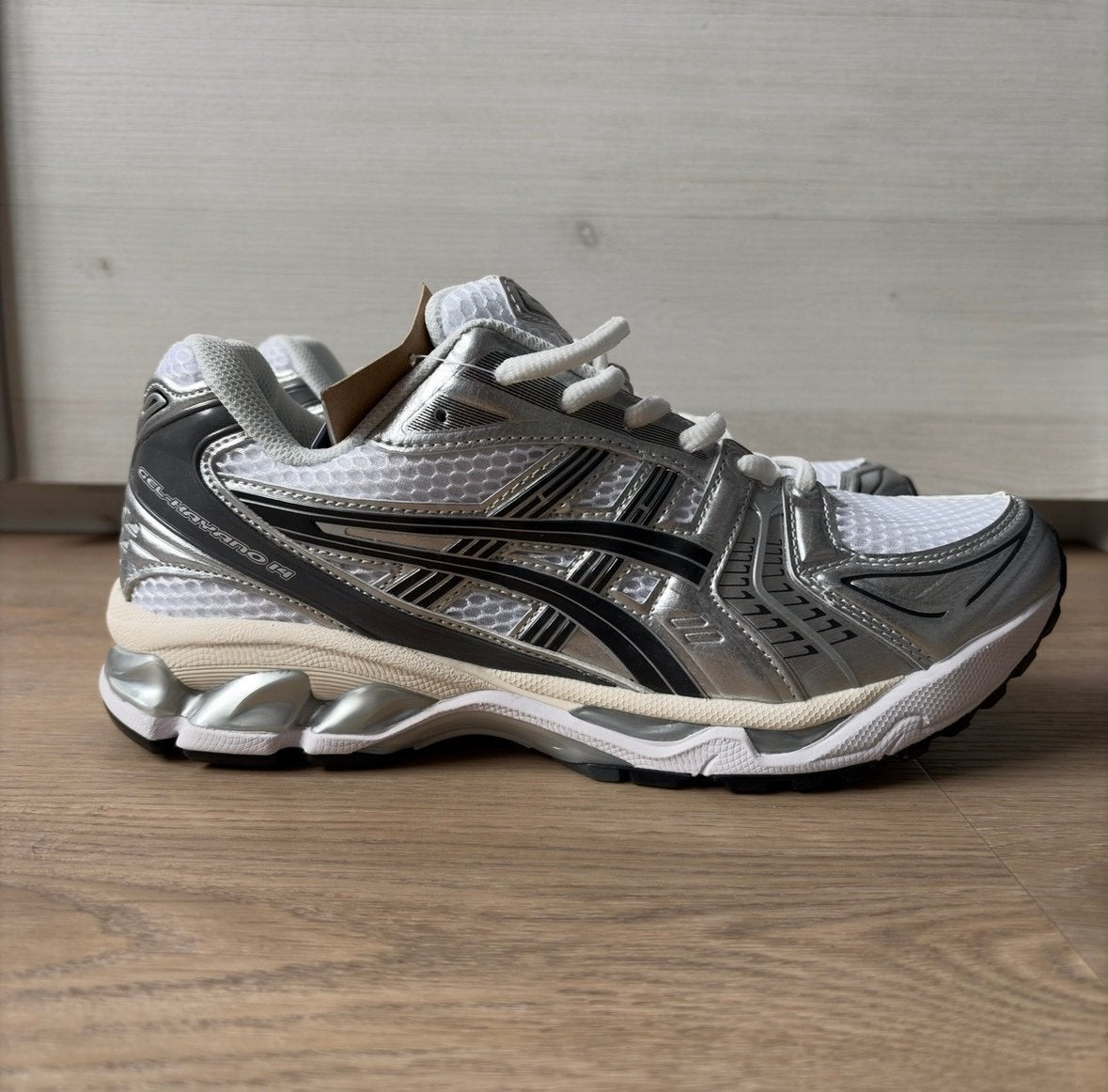 Asics gel-kayano 14 White Graphite Grey | 43,5, Verzenden, Wit, Nieuw, Sneakers of Gympen