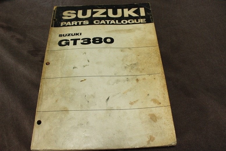 Suzuki GT380J K Ram Air 1973 motorcycle parts catalogue, Motoren, Ophalen of Verzenden, Suzuki