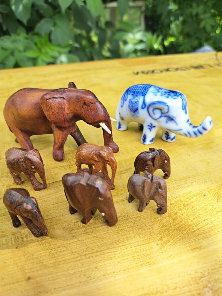 Mini beeldjes oliefanten, Ophalen of Verzenden