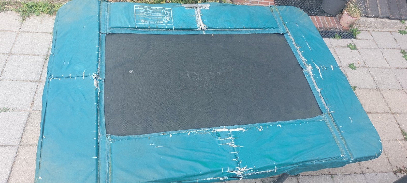 Gebruikte trampoline met beschermrand, Kinderen en Baby's, Speelgoed | Buiten | Trampolines, Ophalen, Gebruikt