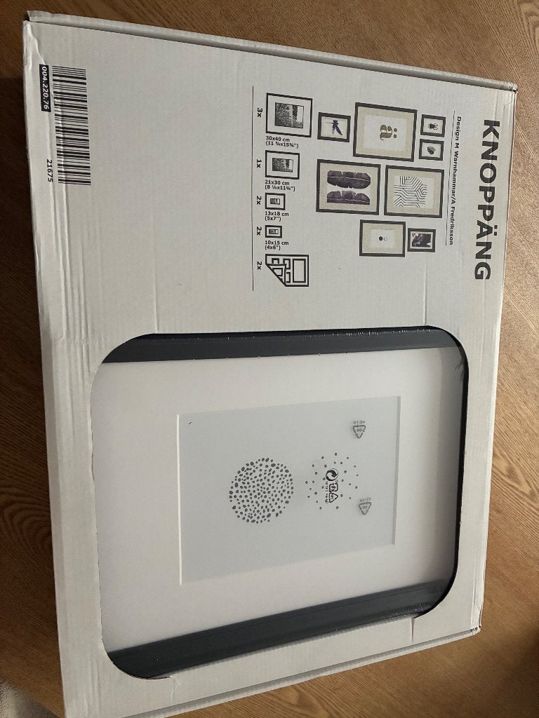 Knöppang fotolijsten IKEA, Ophalen of Verzenden, Nieuw, Met passe-partout