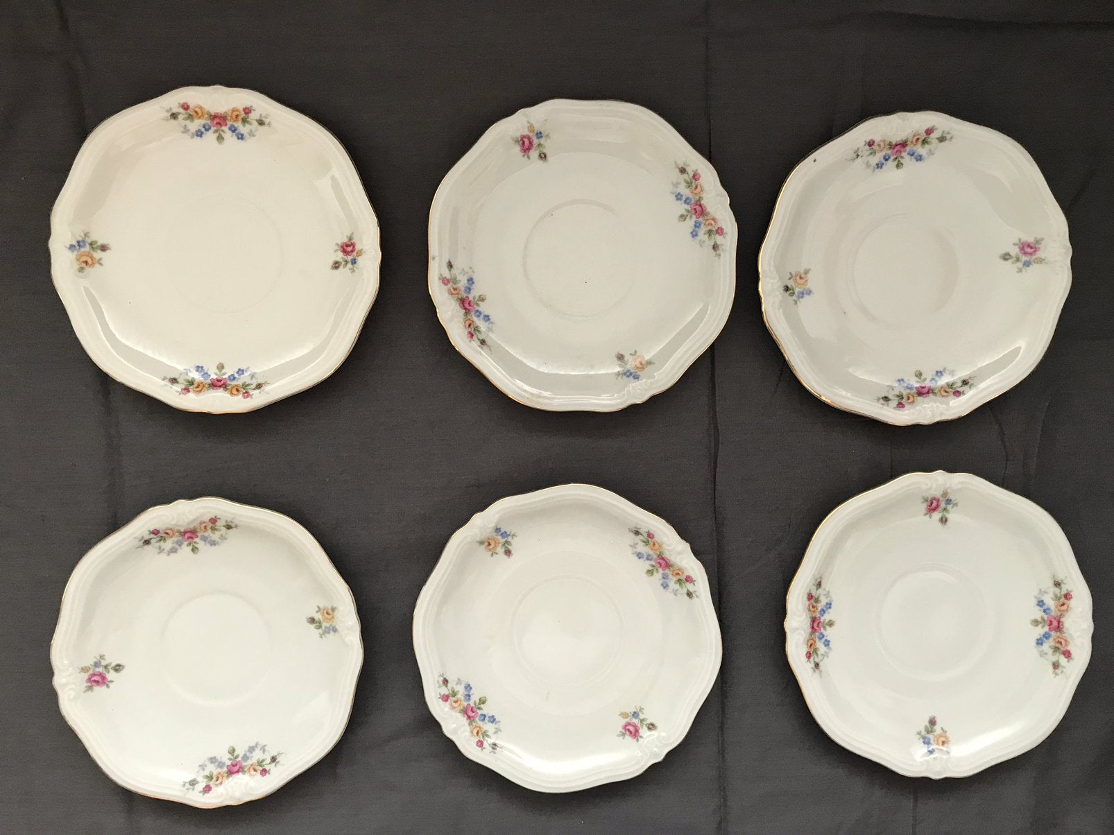 Bavaria Windsor met bloem en gouden rand servies onderdelen, Antiek en Kunst, Ophalen of Verzenden