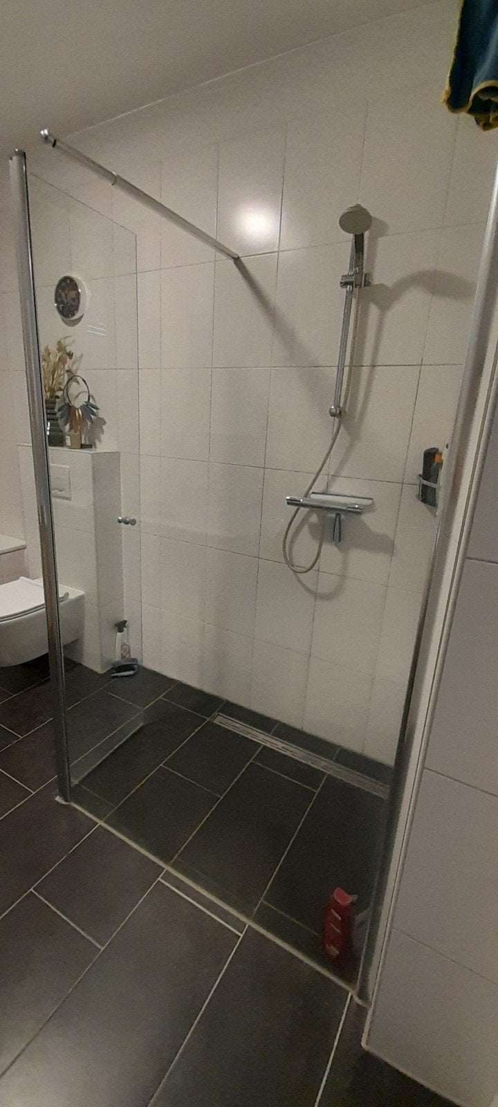 Glazen douchewand met draaideur, Ophalen, Gebruikt, Glas, Douche