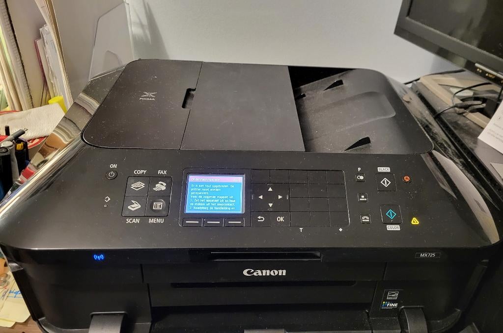 printer Canon Pixma MX725 defect, Computers en Software, Printers, Niet werkend, Ophalen