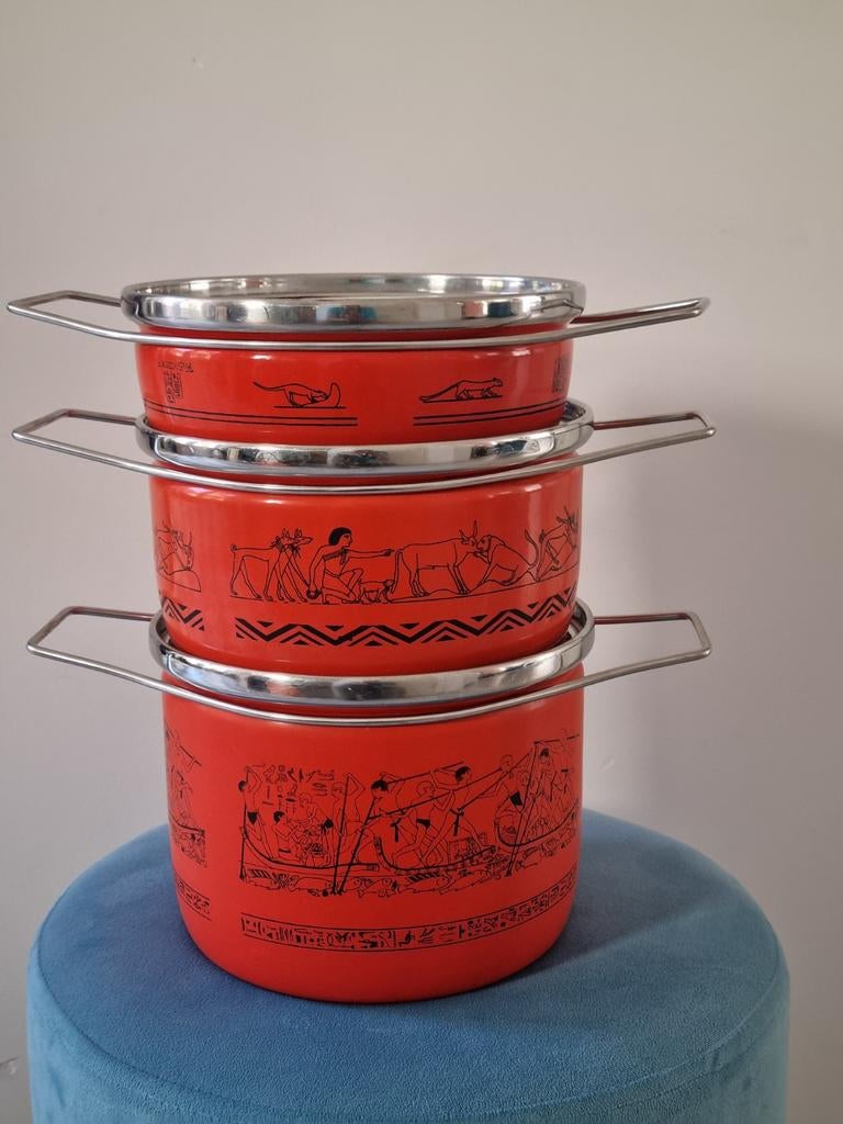 Italiaanse pannenset van Siltal, Huis en Inrichting, Keuken | Potten en Pannen, Ophalen of Verzenden, Rvs, Pannenset