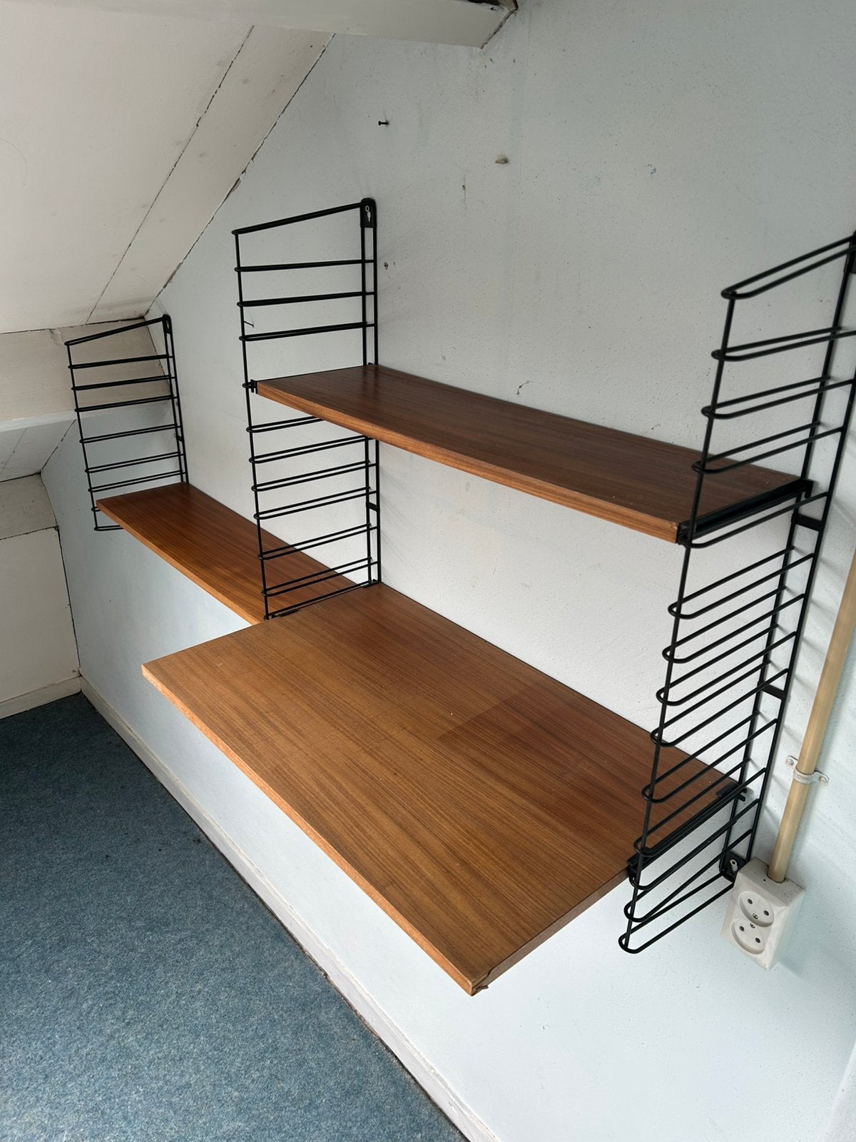 Vintage Tomado teak wandrek, Ophalen, Onbekend, Zo goed als nieuw, Onbekend