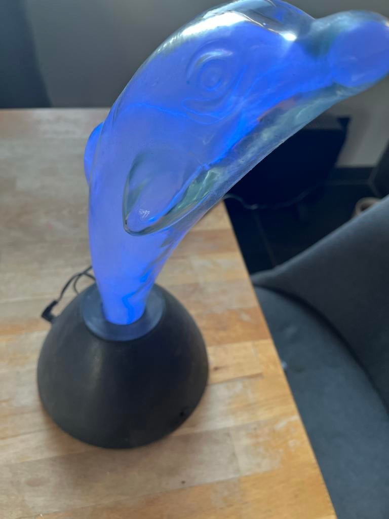 Dolfijnen plasma lamp, Ophalen, Gebruikt, Glas, Minder dan 50 cm