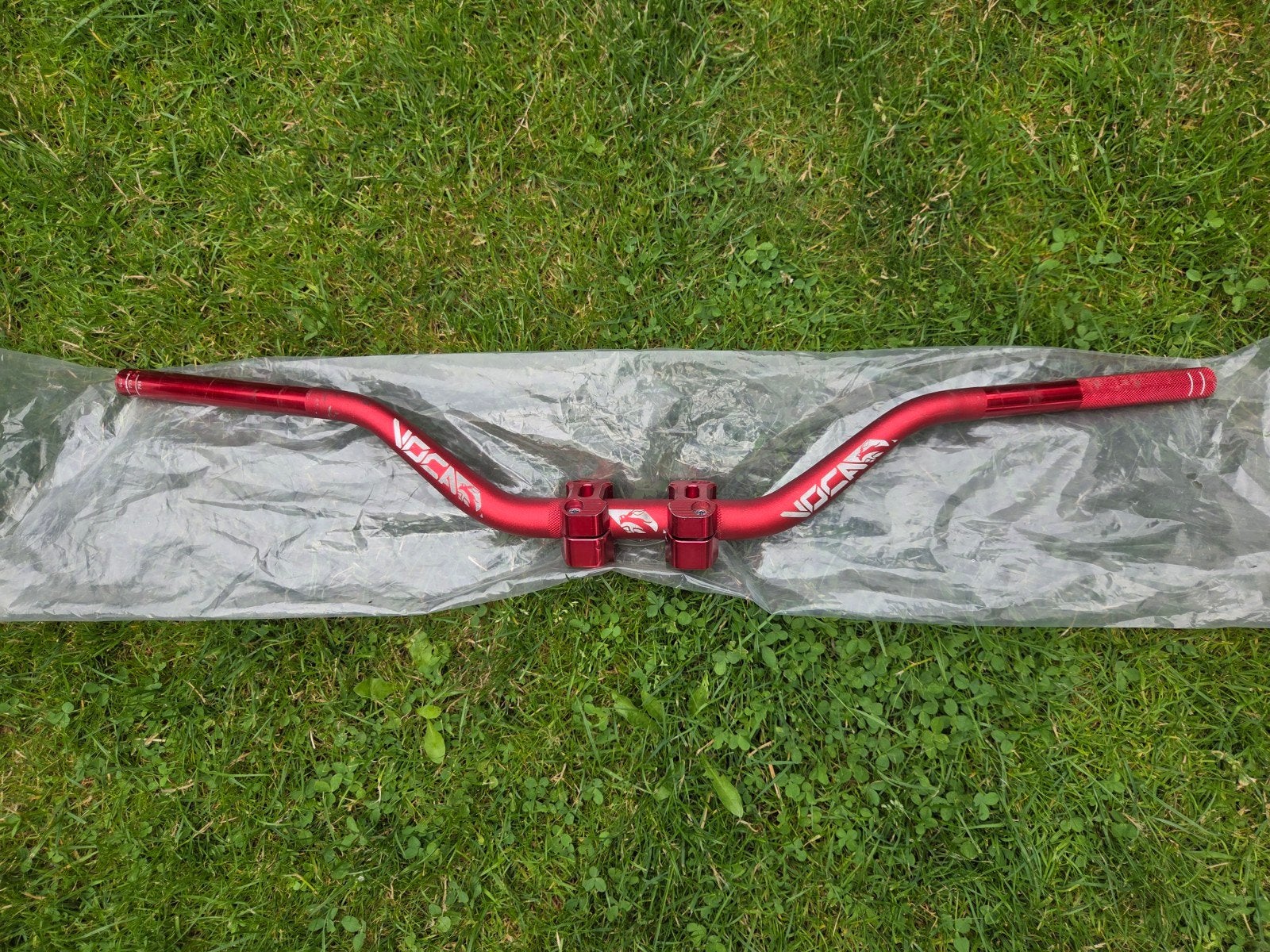Voca Racing 28mm stuur cross rood 800mm met verhogers, Ophalen of Verzenden, Zo goed als nieuw, Overige typen, Voca Racing