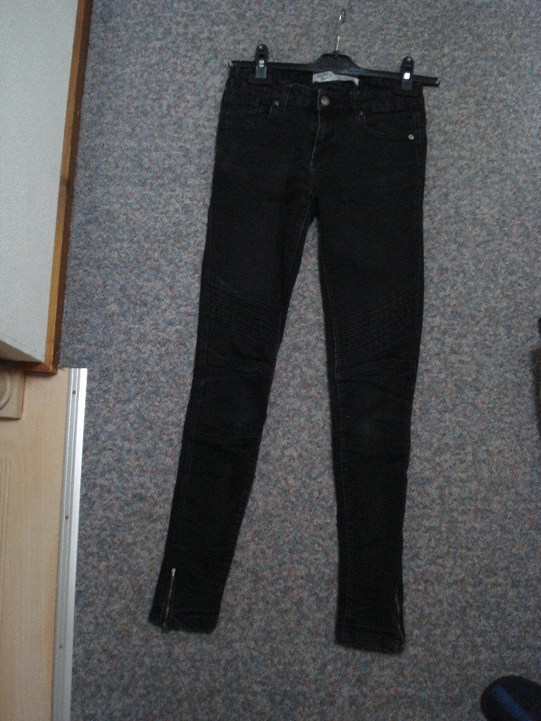 DenimCo spijkerbroek maat 32, zwart skinny stretch 5-pocket, Zwart, Ophalen of Verzenden, W27 (confectie 34) of kleiner, Gedragen