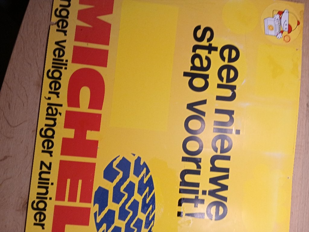 vintage reclamebord, Ophalen, Gebruikt, Reclamebord