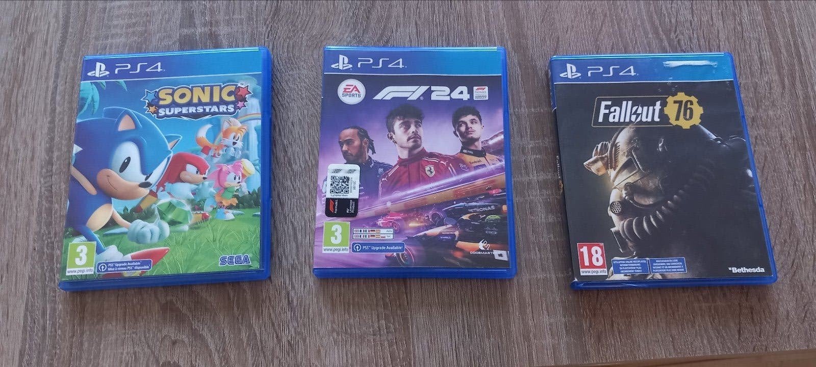 PS4 Games: Sonic Superstars, F1 24, Fallout 76, Online, Vanaf 18 jaar, Overige genres, Ophalen of Verzenden