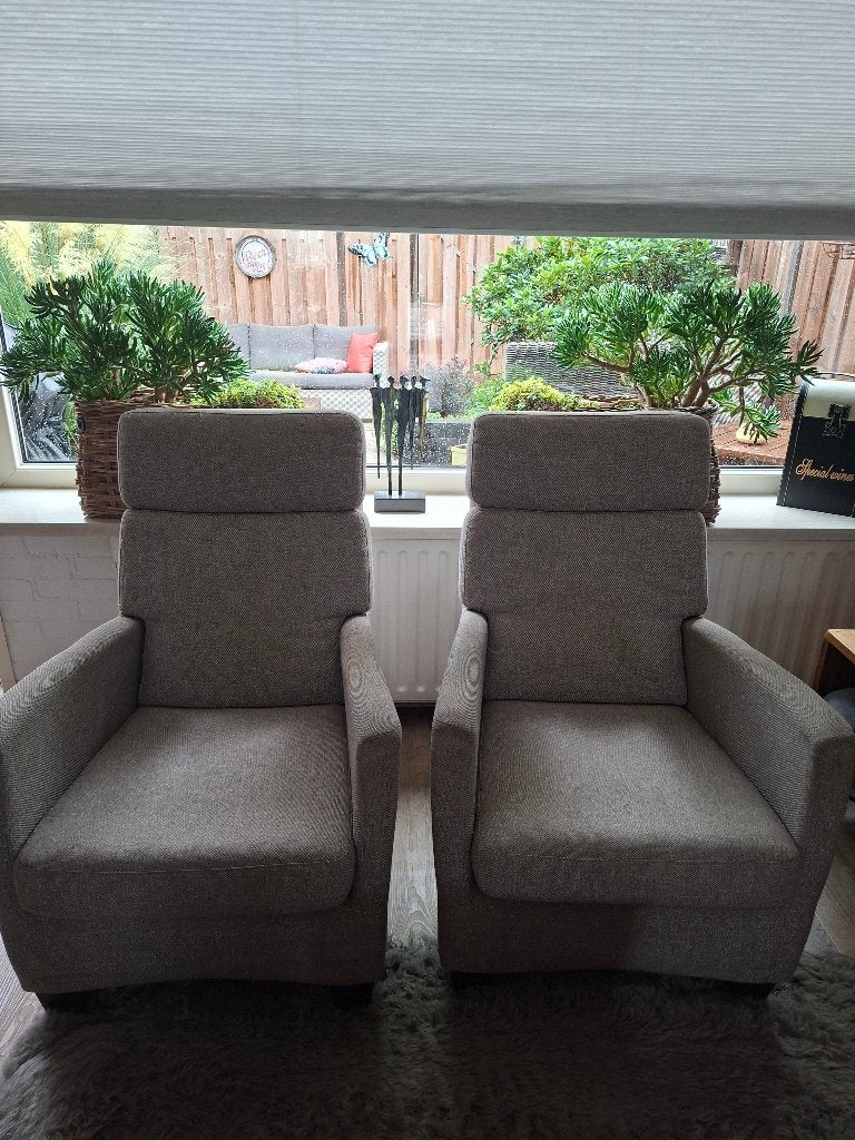 2 fijne prima leunstoelen, Ophalen, Gebruikt, 75 tot 100 cm, Landelijk