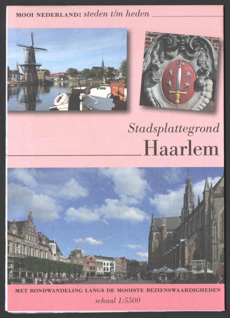 Stadsplattegrond met Wandelroute: Haarlem, 2000 tot heden, Ophalen of Verzenden, Nederland, Landkaart