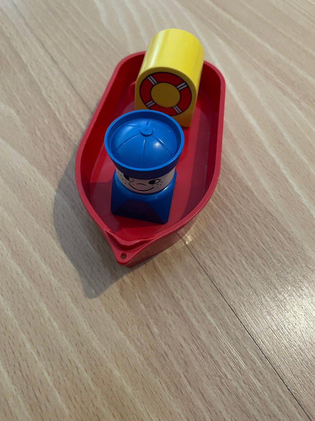 Lego duplo matroos met boot vintage nr 534, Ophalen of Verzenden, Zo goed als nieuw, Duplo