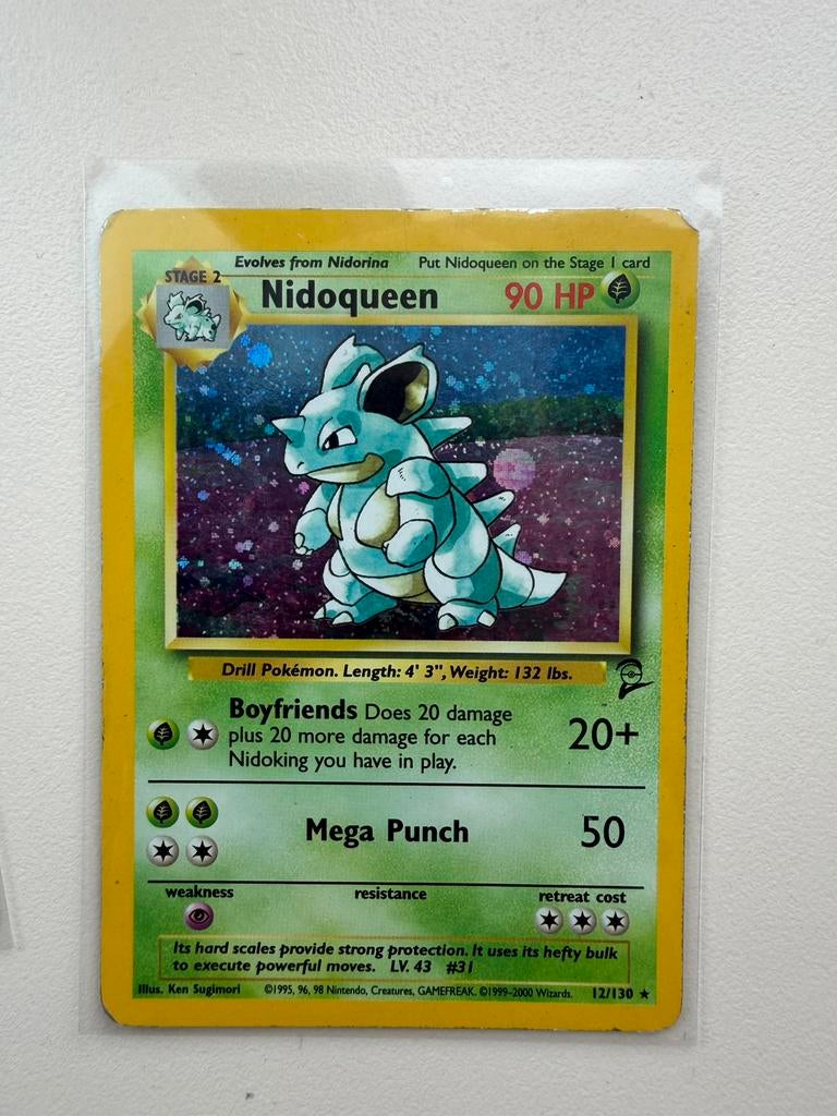 Nidoqueen Pokemon kaart, Ophalen of Verzenden, Zo goed als nieuw