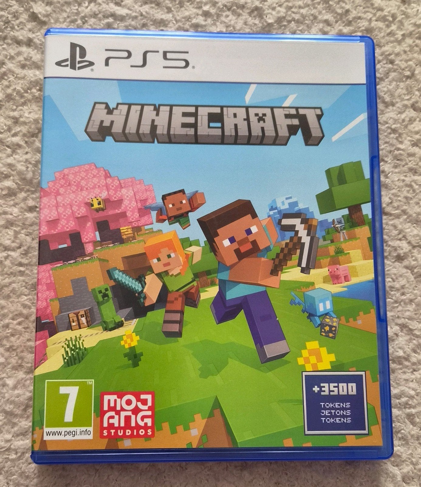 Minecraft (PS5)- Inclusief ONGEBRUIKTE code voor 3500 Tokens, Spelcomputers en Games, Games | Sony PlayStation 5, Avontuur en Actie