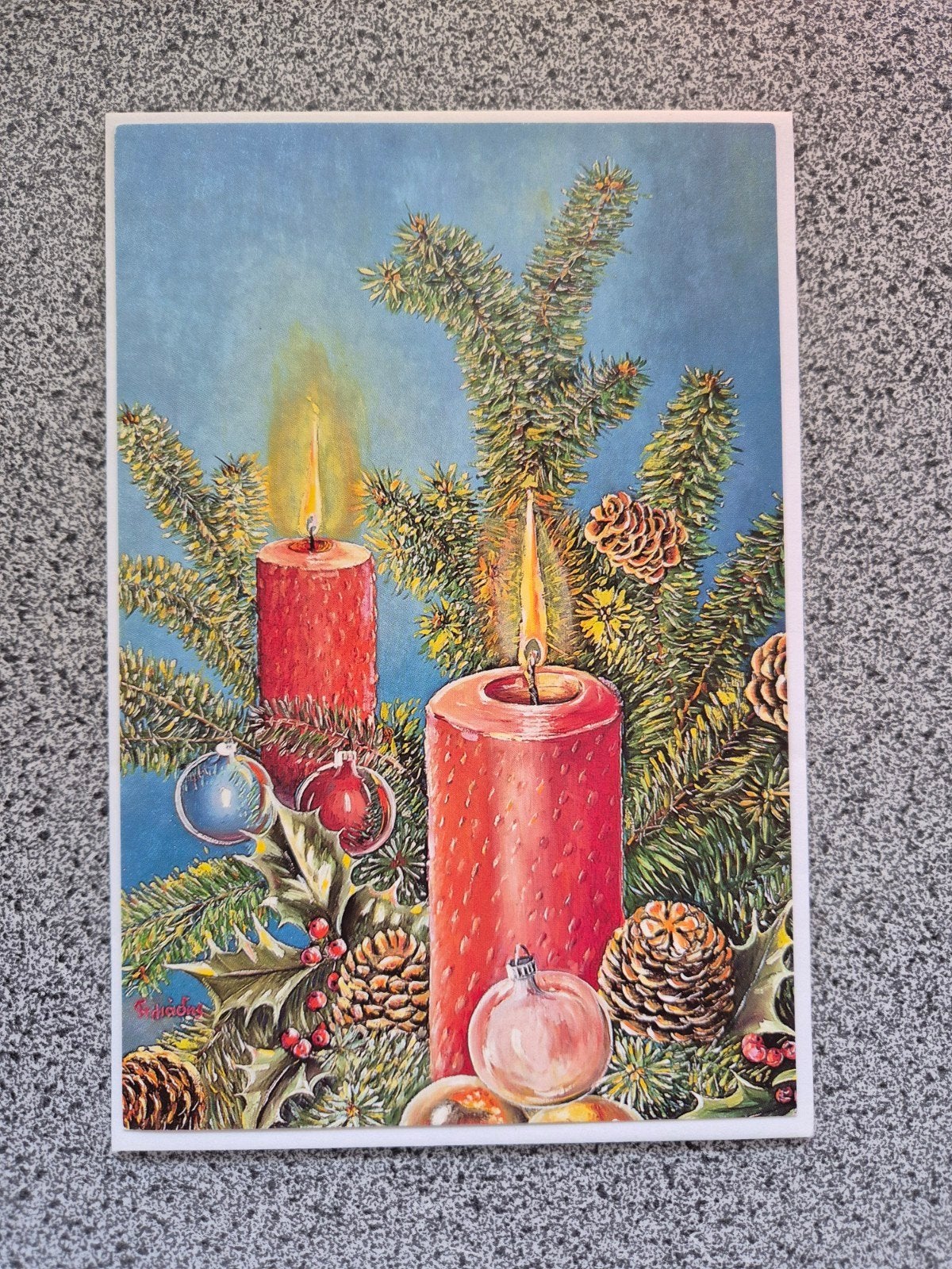 2x Kerst ansichtkaarten met enveloppen, Verzamelen, Ansichtkaarten | Themakaarten, Ophalen of Verzenden