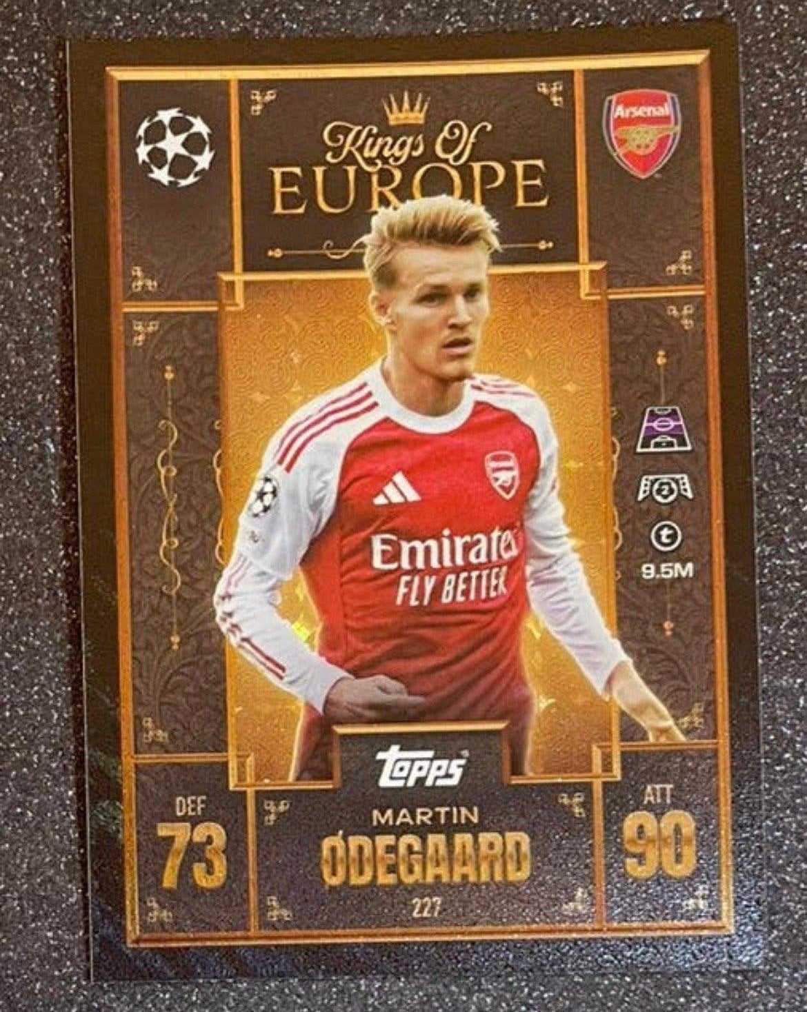 Topps MA EXTRA 25/26   KINGS OF EUROPE  ØDEGAARD  ARSENAL FC, Verzenden, Zo goed als nieuw, Plaatje