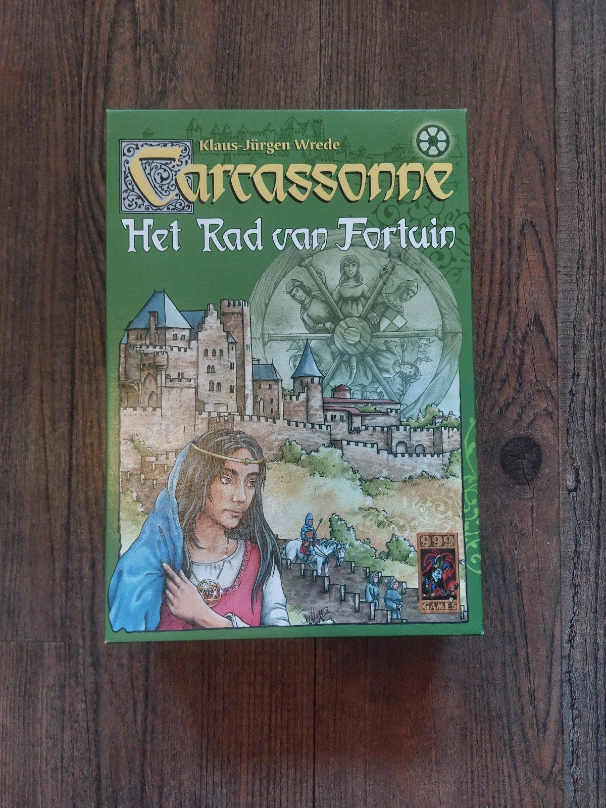 Carcassonne: Het Rad van Fortuin, Vijf spelers of meer, Ophalen of Verzenden, Zo goed als nieuw, 999 Games