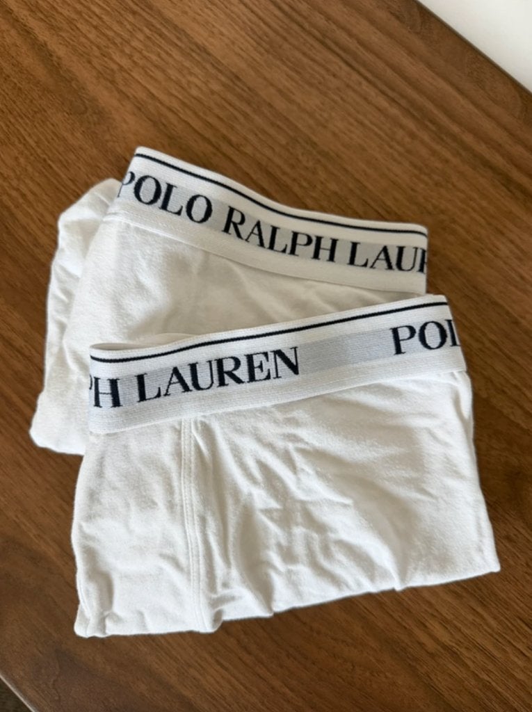2 stuks Ralph Lauren Boxershort Wit Maat M, Verzenden, Wit, Ralph Lauren, Boxer