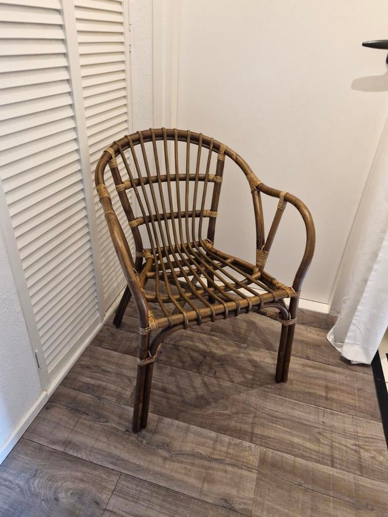 Vintage rotan stoel, Antiek en Kunst, Ophalen