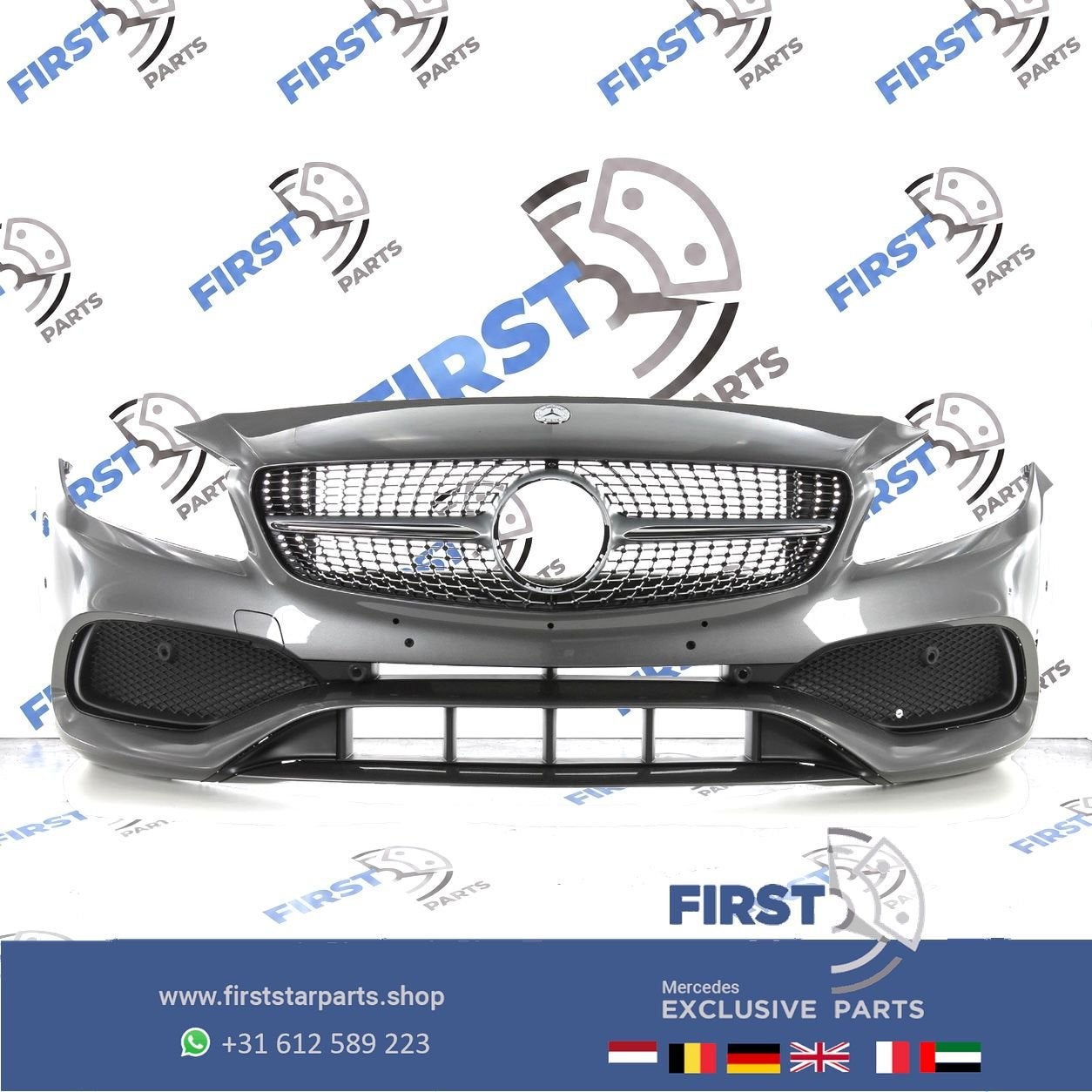 W176 BUMPER FACELIFT AMG Voorbumper COMPLEET Mercedes A Klas, Gebruikt, -, Voor, Ophalen of Verzenden