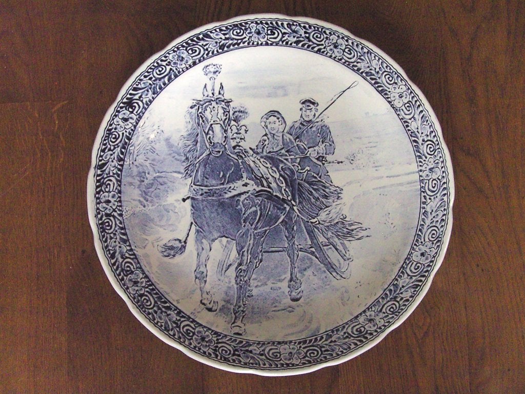 Delfts Blauw Wandbord van Boch, Antiek en Kunst, Ophalen of Verzenden