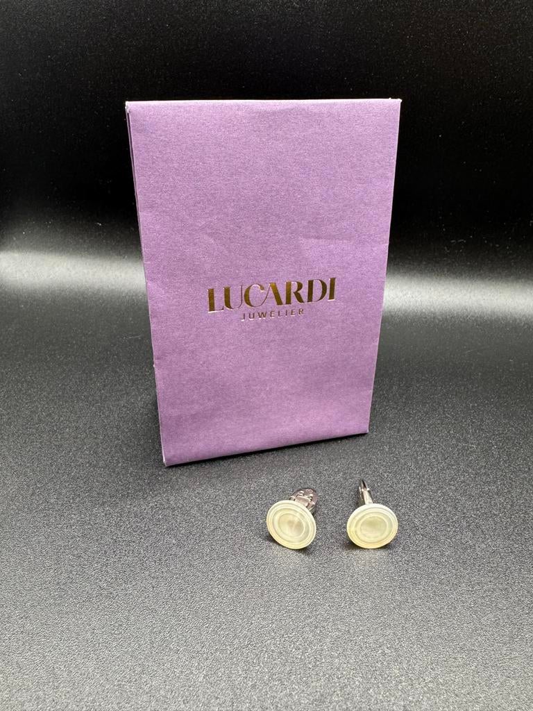 Lucardi Manchetknopen Parelmoer - Elegant en Stijlvol, Verzenden, Zo goed als nieuw