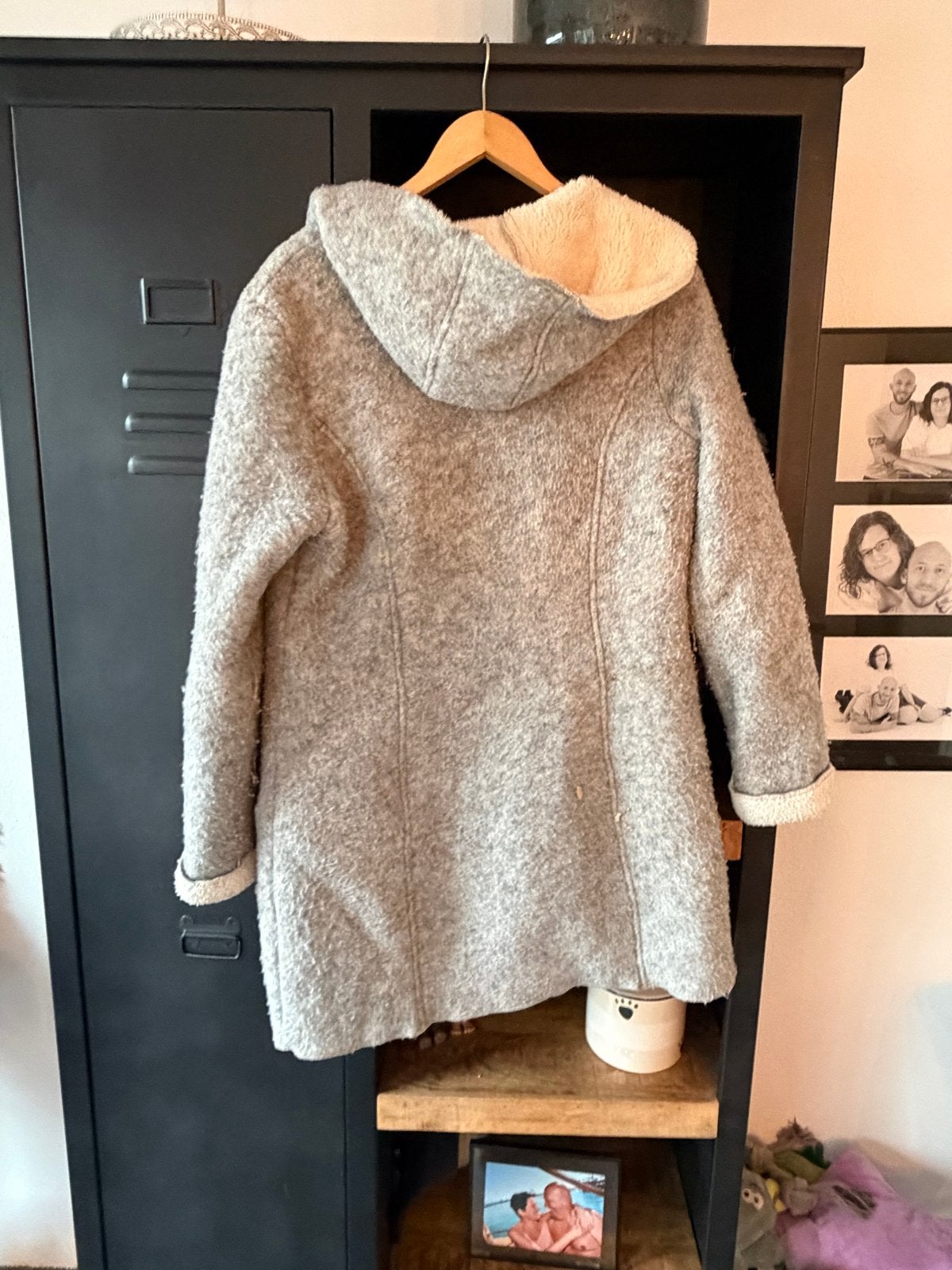 SPOOM winterjas met teddy voering - Maat 40, Kleding | Dames, Ophalen of Verzenden, Zo goed als nieuw, Maat 38/40 (M), Grijs