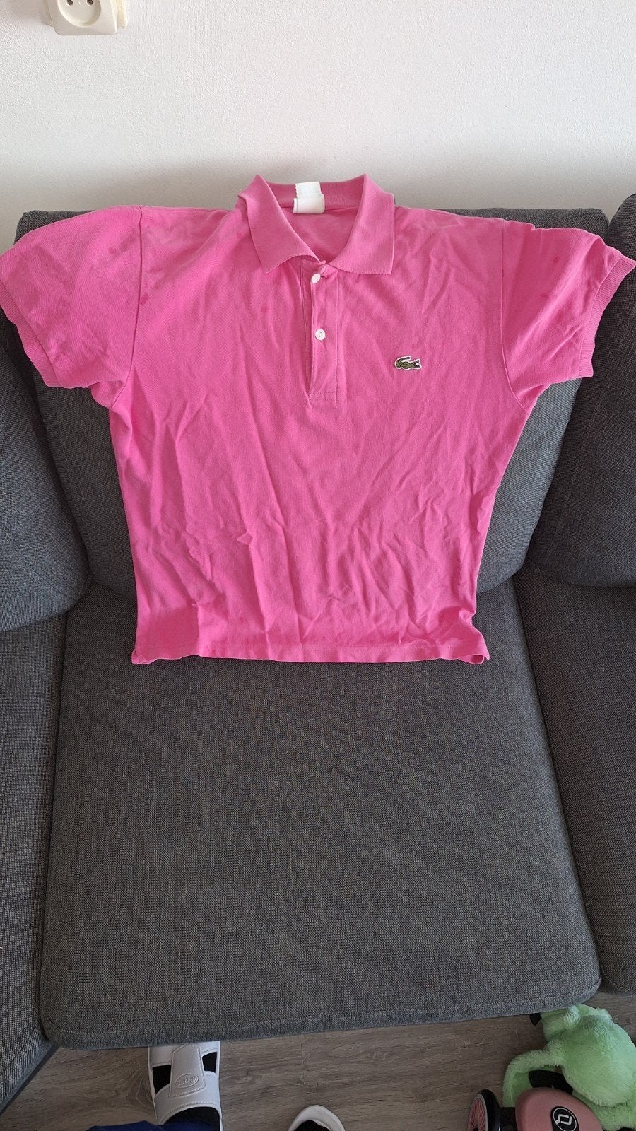 Mooie roze Lacoste heren polo - Maat L, Maat 52/54 (L), Lacoste, Ophalen of Verzenden, Zo goed als nieuw