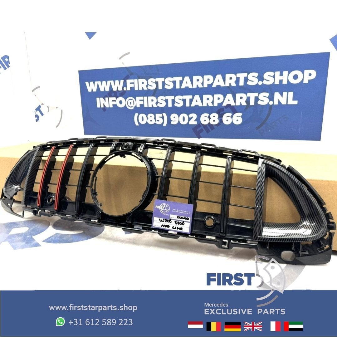 W206 C KLASSE BRABUS GT GRIL CARBON S206 2020-2025 PANAMERCA, Gebruikt, -, Ophalen of Verzenden, -