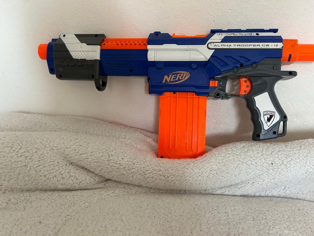 Nerf Alpha Trooper CS-12 Blaster - Leuke Gun!, Ophalen, Gebruikt, Jongen of Meisje