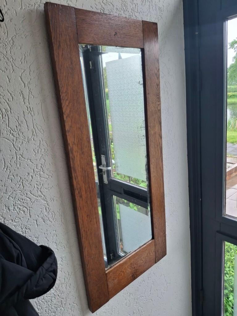 Oude Spiegel, Huis en Inrichting, Woonaccessoires | Spiegels, Ophalen, Minder dan 50 cm, Gebruikt, Minder dan 100 cm