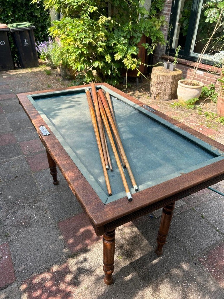 Tafelbiljart, Ophalen, Gebruikt, Biljarttafel