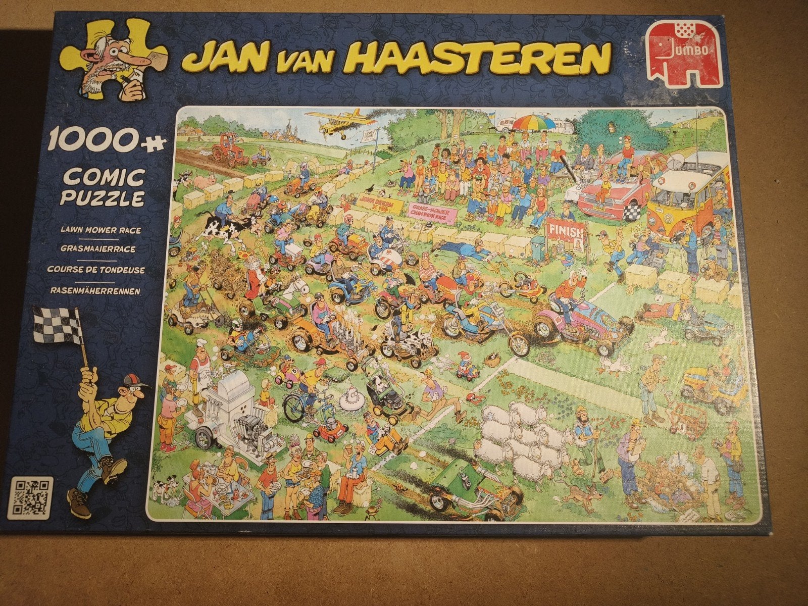 Jan van haasteren de grasmaaierrace, Ophalen
