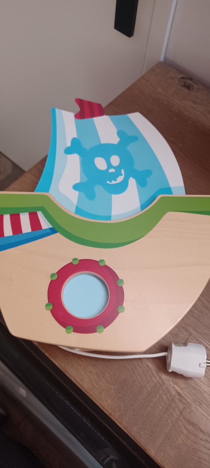 Leuke piratenboot wandlamp voor kinderkamer, Ophalen, Overige merken, Zo goed als nieuw, Meerkleurig