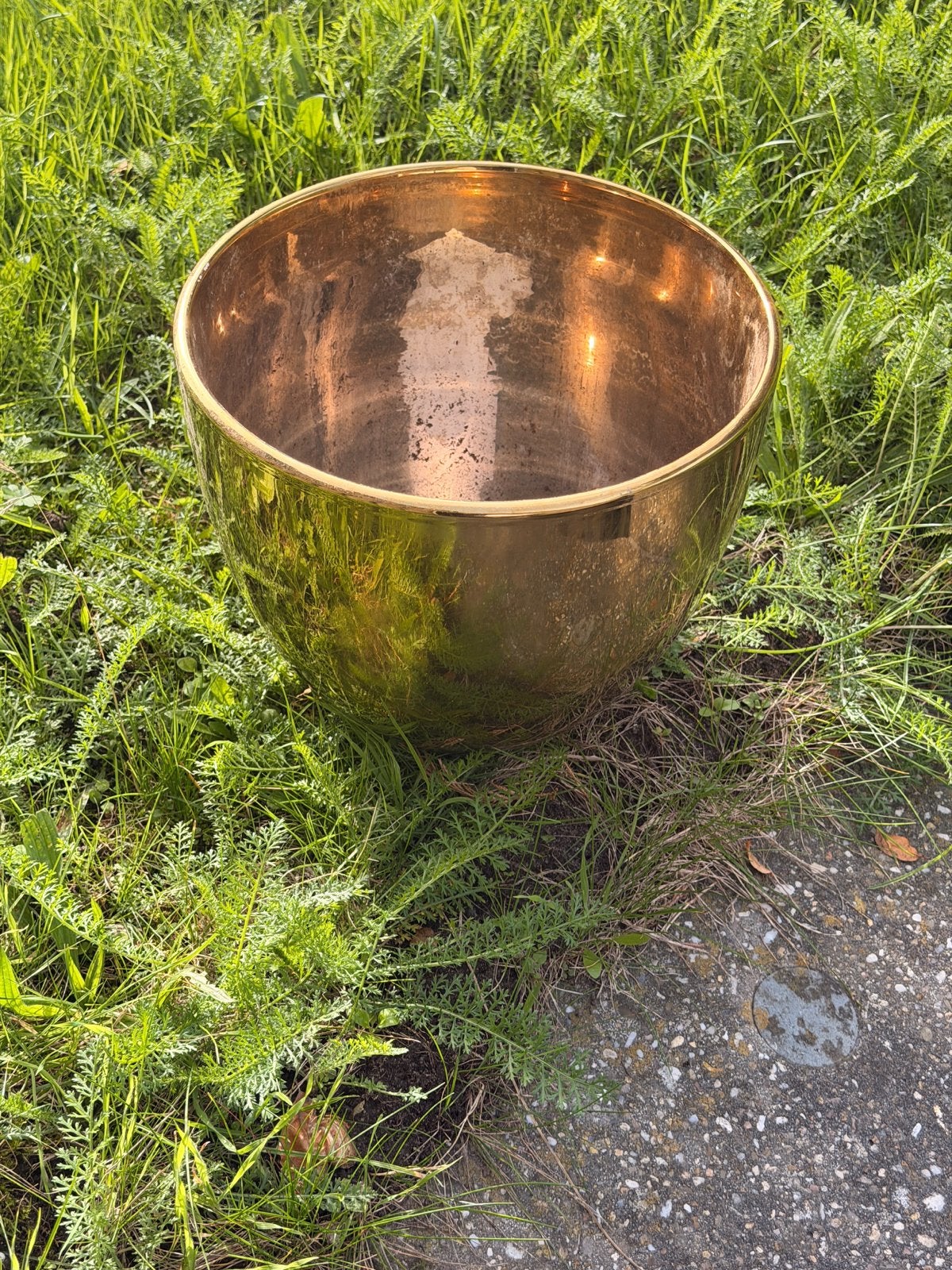 Grote Koperen Kom - Decoratief en Veelzijdig, Tuin en Terras, Ophalen of Verzenden