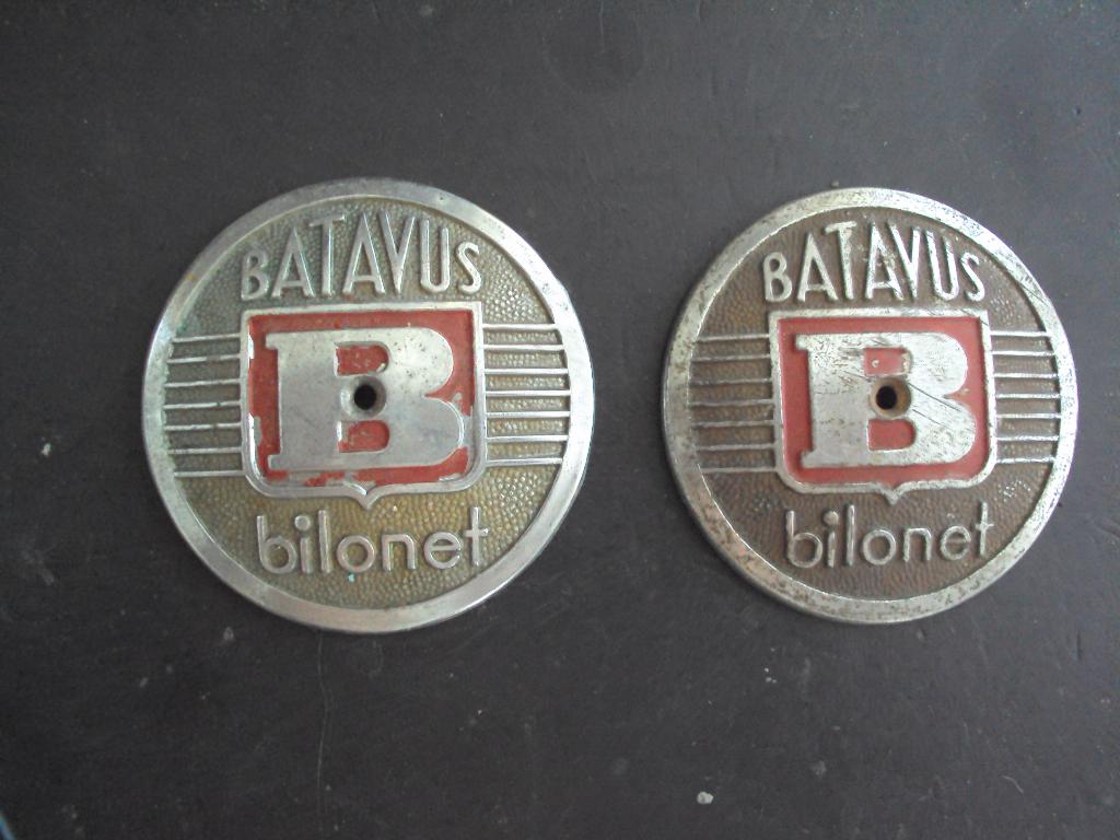 tankschildjes Batavus Bilonet, Fietsen en Brommers, Ophalen of Verzenden, Gebruikt, Tank, Batavus