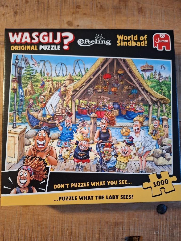 Wasgij puzzel Original Efteling World of Sindbad, Ophalen of Verzenden, 500 t/m 1500 stukjes, Zo goed als nieuw
