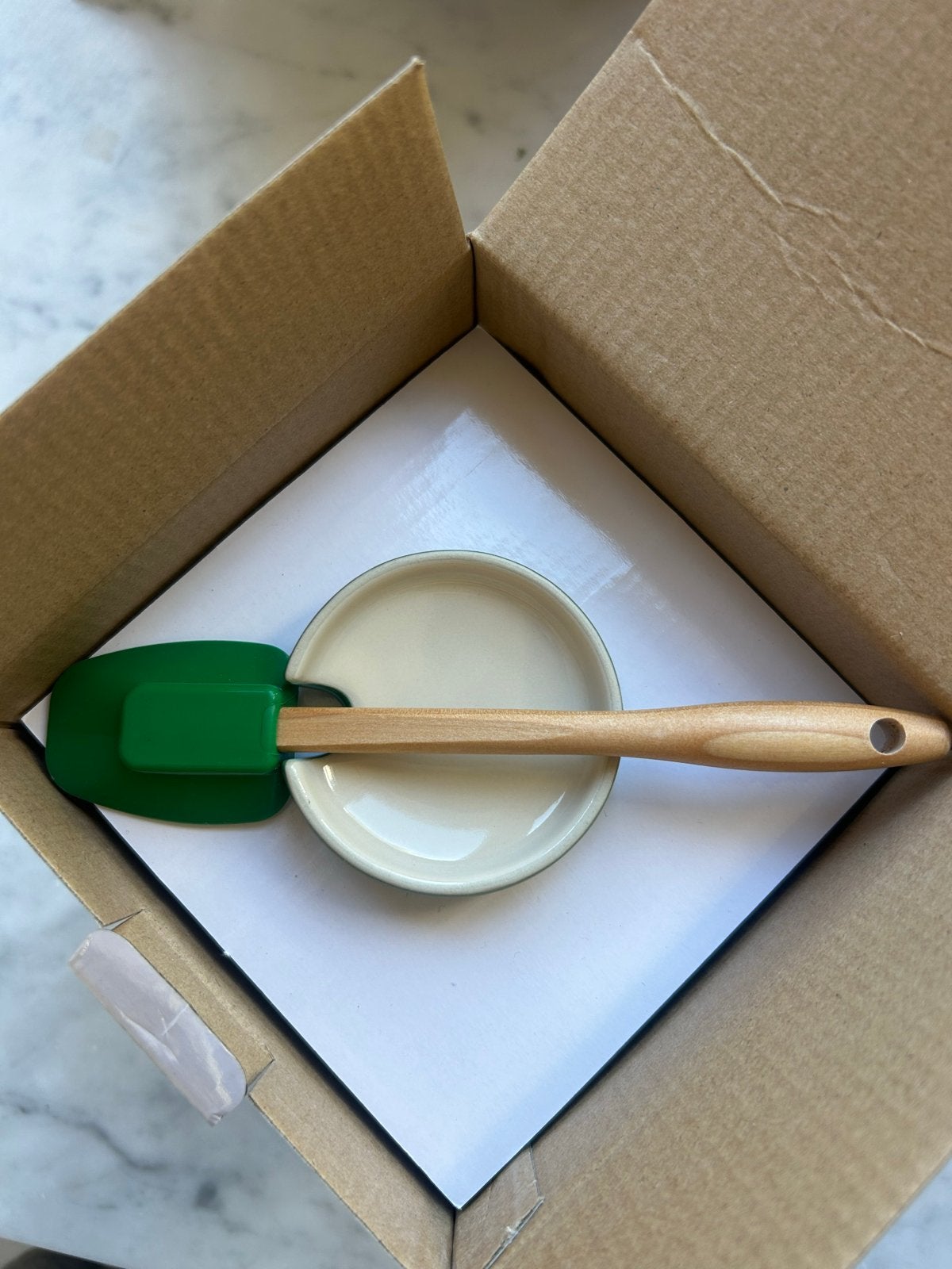Le Creuset Jam Pot met Siliconen Lepel - Nieuw, Le Creuset, Groen, Nieuw, Ophalen of Verzenden