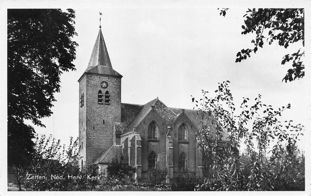703-437-041 Zetten Ned Herv Kerk, Verzamelen, Ophalen of Verzenden, Voor 1920, Gelderland